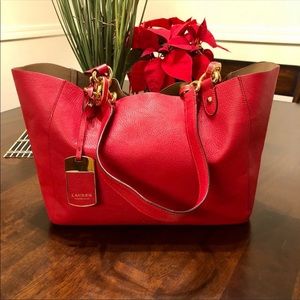Gorgeous Red Ralph Lauren Tote ❤️